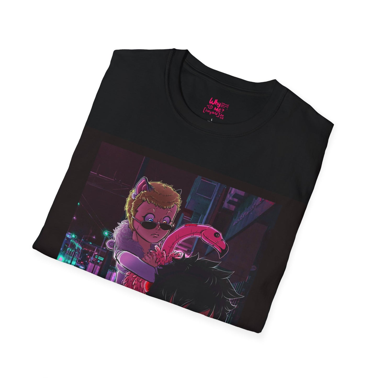 (One Piece) Young Doflamingo and Trafalgar Law Unisex Softstyle T-Shirt