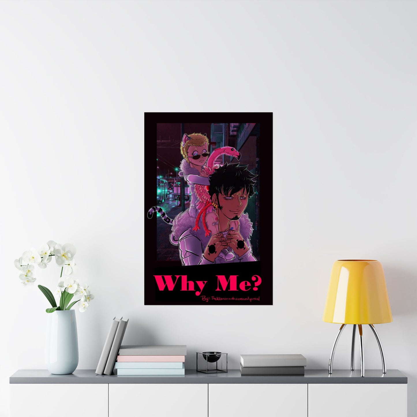 (One Piece) Young Doflamingo and Trafalgar Law Matte Vertical Posters